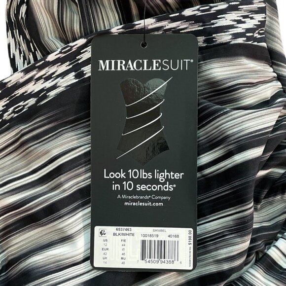 Miraclesuit Sanibel Warp Speed Underwire Wrap One Piece Swimsuit NWT New 12 - Picture 8 of 8